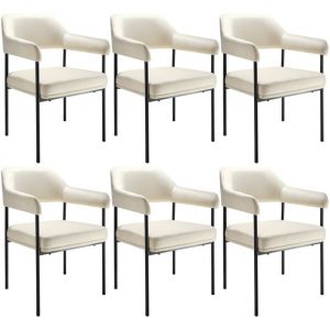 TecTake Fauteuil rembourré dossier continu