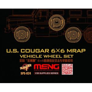 Meng U.s. Cougar 6x6 Mrap Vehicle Wheel Set - Accessoire Maquette