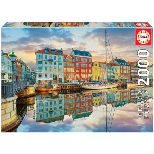 Educa Puzzle 2000 pièces : Port De Copenhague Coloris Unique