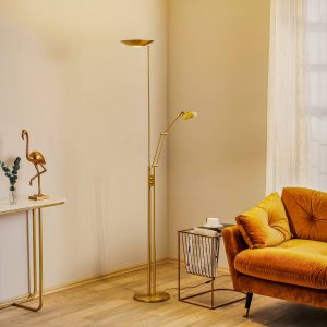 Knapstein Lampadaire LED avec liseuse et variateur, 41.960.03,