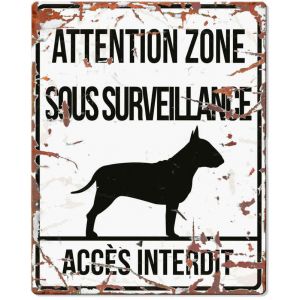 Image de D&D Plaque Chien Bull Terrier - Blanc