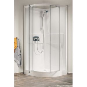 Image de Kinedo Cabine de douche Kineprime (18 cm) - Coulissante - 1/4 de Rond 90cm - Thermo