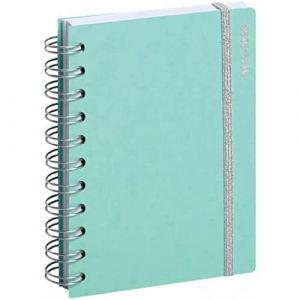 Exacompta Agenda scolaire 2022/2023 - Spirales - Vert pastel - 10 x 15 cm