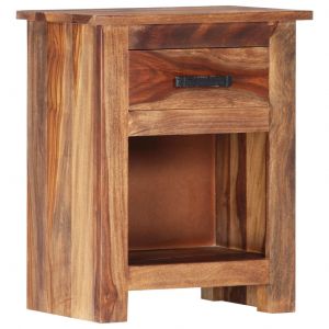 VidaXL Table de chevet 40 x 30 x 50 cm Bois de Sesham massif