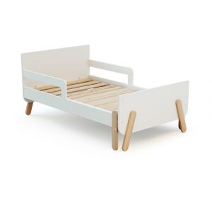 Lit enfant extensible en bois 80x140-165-190 - Blanc