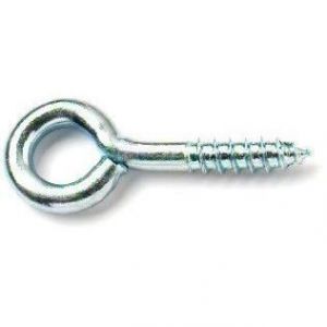 Bulk Hardware Lot de 12 vis à oeillet en zinc 50 mm