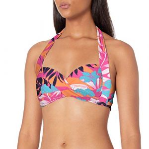 Image de Seafolly Women's Copacabana Twist Soft Cup Halter - Haut de maillot taille 12, beige/brun