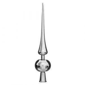 Atmosphera D&eacute;co Sapin de No&euml;l Cimier Boule Argent Brillant