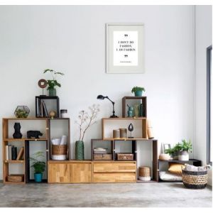 Shot Cadre Photo Coco fashion 30x40cm avec P e Partout Tableau Bois Verre (BLANC)