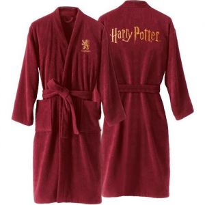 Cti Peignoir brodé 100% coton, HARRY POTTER GRYFFONDOR. Taille : L