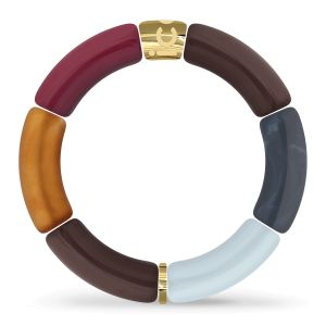Bella bracelet Nutshell Blue - Bleu,Brun,Rouge,Orange - U