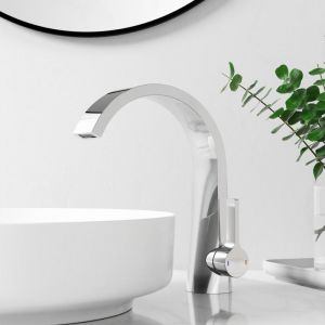 Steinberg Gmbh Série 280 Mitigeur de lavabo, commande latérale, sans garniture découlement, saillie 155mm, 2801010, Coloris: chrome