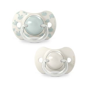 Suavinex Lot de 2 Sucettes Symétriques SX Pro Birdies Vert - 6/18 Mois