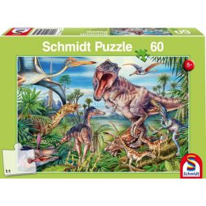 Image de Schmidt 56193 Puzzle 60 Pi&egrave;ces Dinosaures