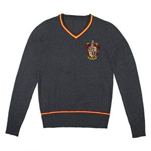 Cinereplicas Pull Harry Potter Poudlard - col V Gris,Gryffondor,XS Enfant