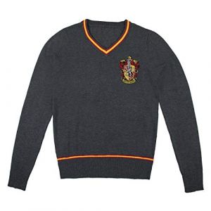 Image de Cinereplicas Pull Harry Potter Poudlard - col V Gris,Gryffondor,XS Enfant