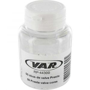 VAR Boyttle Of 50 Presta Presta Noyaux De Valve One Size Silver