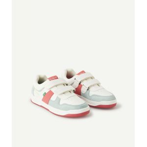 Kickers Baskets fille kalido blanc rose bleu avec scratch - 33 - Taille 33