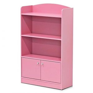 Furinno Stylish Kidkanac Bibliothèques, Bois, Rose, Taille Unique, dense, One Size