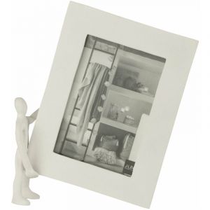 Cadre Photo Déco "Personnage" 23x27cm Blanc Prix