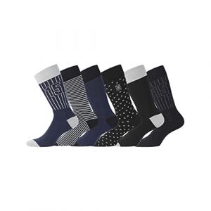 Serge blanco Homme Chaussettes Ser/Chvx6/1, AS2/BC, 18-20 EU