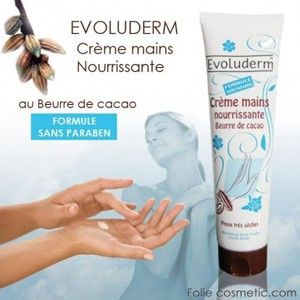 Evoluderm Crème mains nourrissante peaux très sèches Beurre de cacao