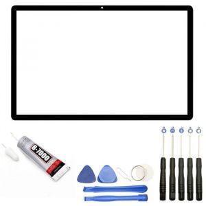 Image de Visiodirect Vitre ecran tactile compatible avec Samsung Galaxy Tab A7 10.4 (2020) SM-T500 - SM-T505 Noir + Kit outils + Colle B7000 Offerte