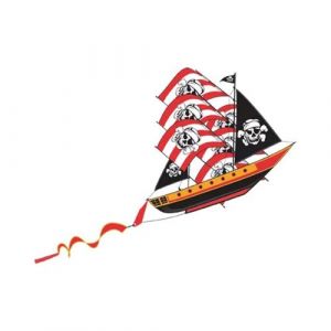 Image de X Kites Pirate Ship Volant, 1088, Rouge, Noir, Blanc