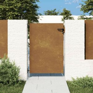 Image de VidaXL Portail de jardin 85x150 cm acier corten