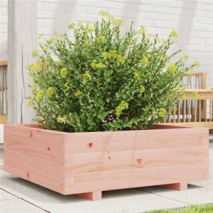 VidaXL Jardinière 70x70x26,5 cm bois massif douglas, jardinière d'extérieur, bac à fleurs, boîte à plantes, jardinière de terrasse