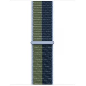 Apple Bracelet Sport Loop 41 mm Bleu Abysse/Vert Sauvage - Regular