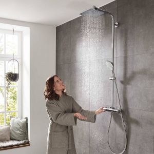 Image de Hansgrohe Colonne de douche thermostatique Crometta E + nettoyant