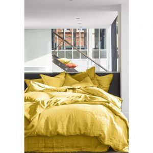 Bâton Rouge - Housse de couette Jaune 135x220 985002 - Jaune
