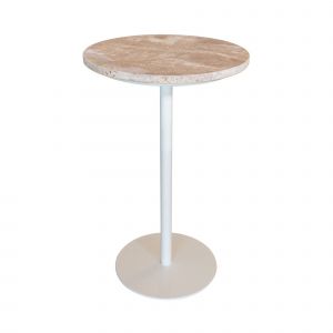 Now's Home Meuble d'appoint Travi beige/blanc - 35x35x56 cm
