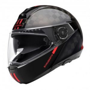 Schuberth Casque C4 Pro Carbon Fusion Noir Rouge - Couleur Noir - Taille XS