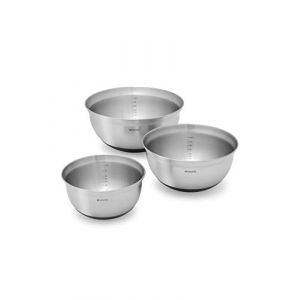 Brabantia Lot de 3 bols mélangeurs, 1 Litre, 1.6 Litres et 3 Litres 363900