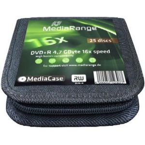MediaRange DVD+R 16x certifié, 25 pièces en portefeuille