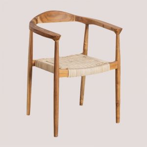 Chaise de Salle à Manger avec Accoudoirs Kiemer SKLUM NATUREL