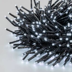 Lotti Guirlande lumineuse Boa D12cm 5M 500 miniLED blanc froid extensible 31V câble vert IP44 SMART Connect