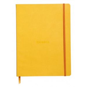 Rhodia 117516C Rhodiarama jonquille - Cahier souple format 19 x 25 cm 160 pages - Ligné