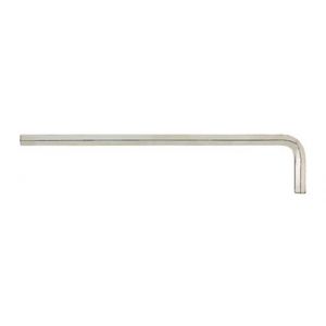 Forum Clé coudée à 6 pans, modèle long, nickelé Cote s/plats : 8 mm, Long. des branches 206 x 44 mm