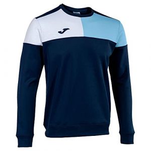 Joma Sudadera Crew V Hombre Maillot de survêtement, Bleu Marine/Bleu Ciel/Blanc, XXXL Homme
