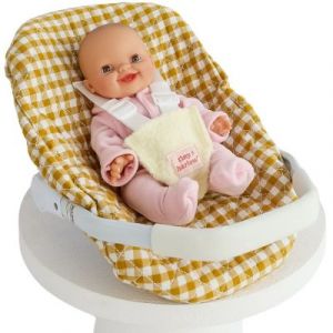 Siège Auto pour Poupée - Vichy Camel