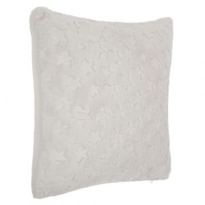Image de Coussin Imitation Fourrure "Astro" 40x40cm Blanc
