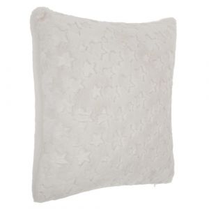 Image de Coussin Imitation Fourrure "Astro" 40x40cm Blanc