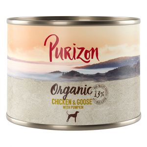 Purizon Organic Bio 6 x 200 g - poulet, oie & potiron