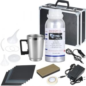 Kit Renovateur Phare Voiture Kit Polissage Complet pour Jaunissement et Rayures