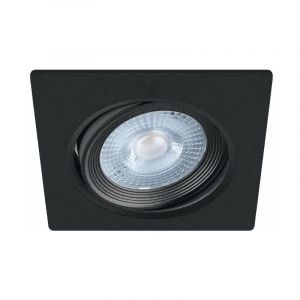 Spot LED Encastrable Orientable 5W Carré Noir SMD - Blanc Chaud 2300k - 3500k - SILUMEN