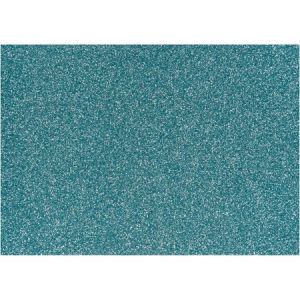 Image de Creotime Papier transfert textile paillet&eacute; - 14,8 x 21 cm - Bleu clair - 1 pce