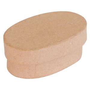 decopatch Mini Boîte Ovale en papier mâché - 7 x 4,5 x 3 cm